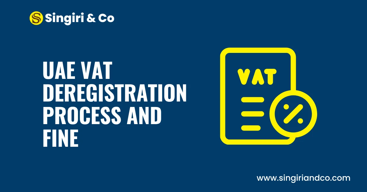 UAE VAT Deregistration Process and Fine