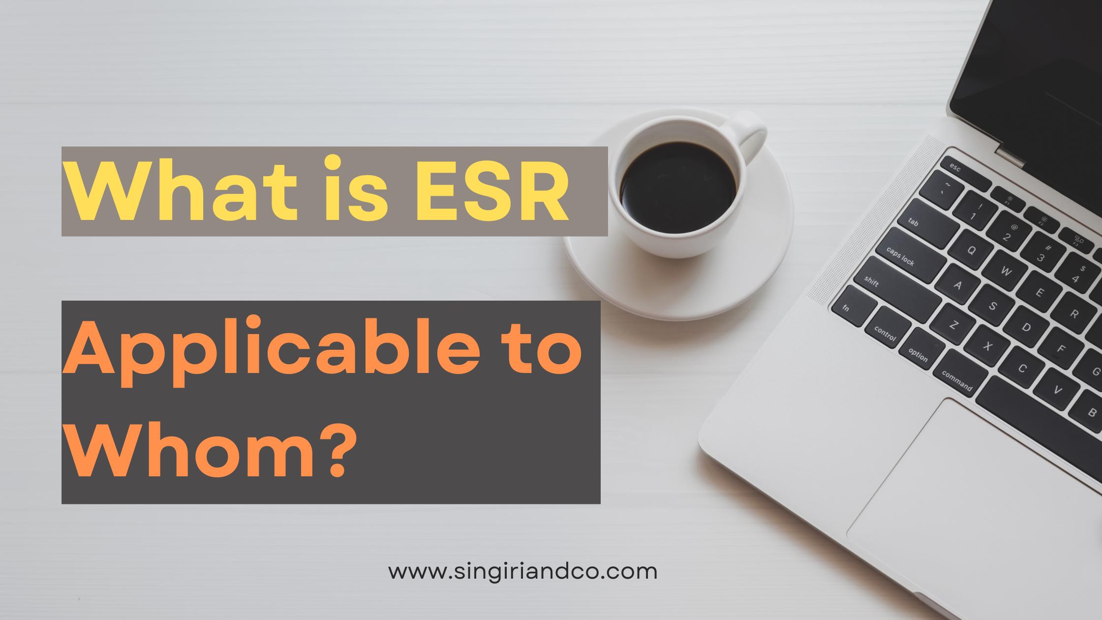 What is ESR, UAE – Economic Substance Report